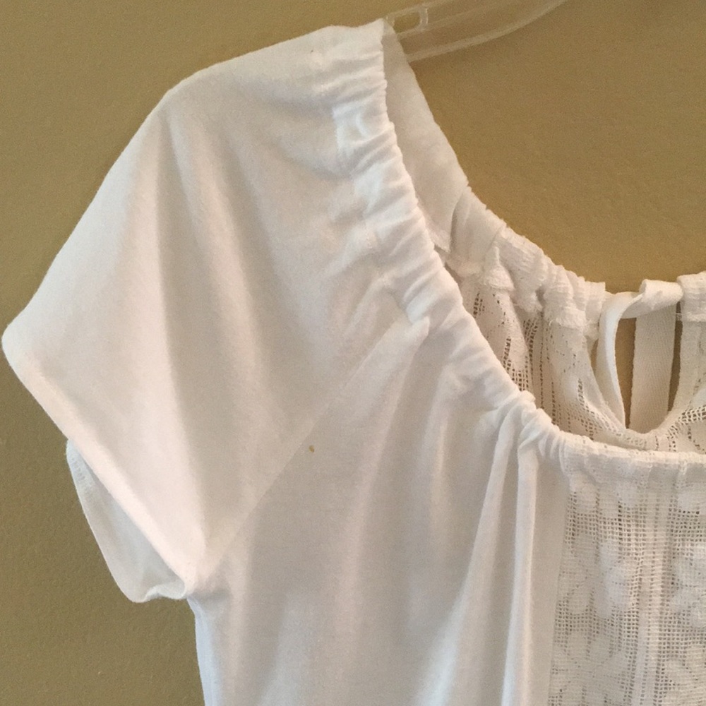 Prana Jana Floral Lace Top Short Sleeve - Picture 10 of 10